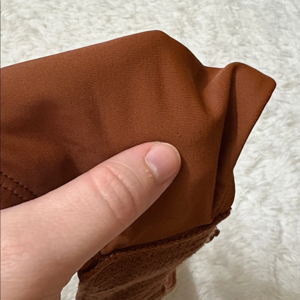 NWT Wild Fable Brown Low Rise High Leg Cheeky Swim Bottoms Only XS